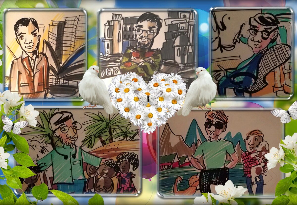 Рисунки "Женихи из социальных сетей". Художник - К.В.