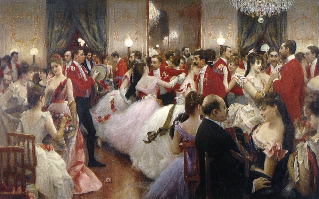 "Охотничий бал", Юлиус Леблан Стюарт, 1885. (сс) Wikimedia Commons