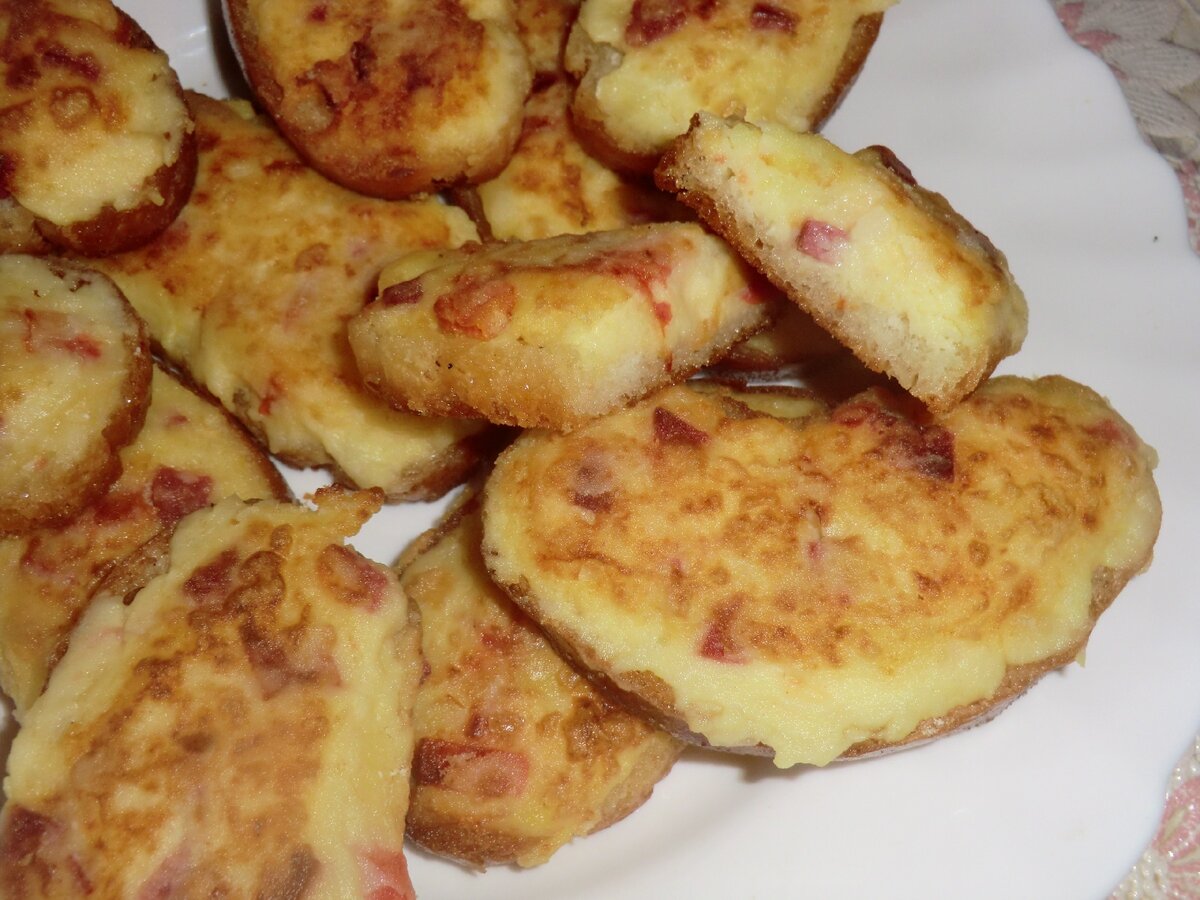 Необычные бутерброды с картофельным пюре.
