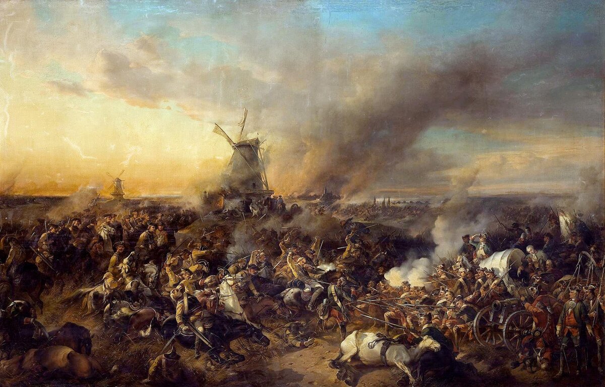 «Цорндорфское  сражение», художник Александр Евстафиевич Коцебу, 1852 год.