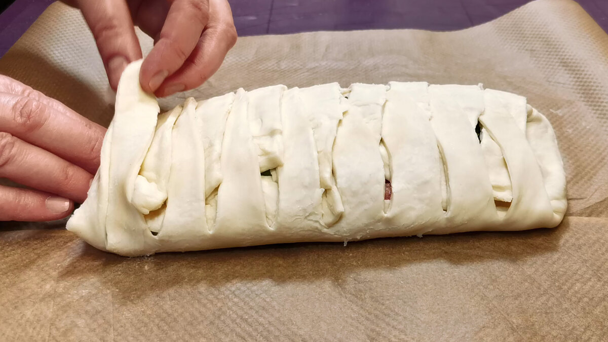 Рыбный пирог из лаваша