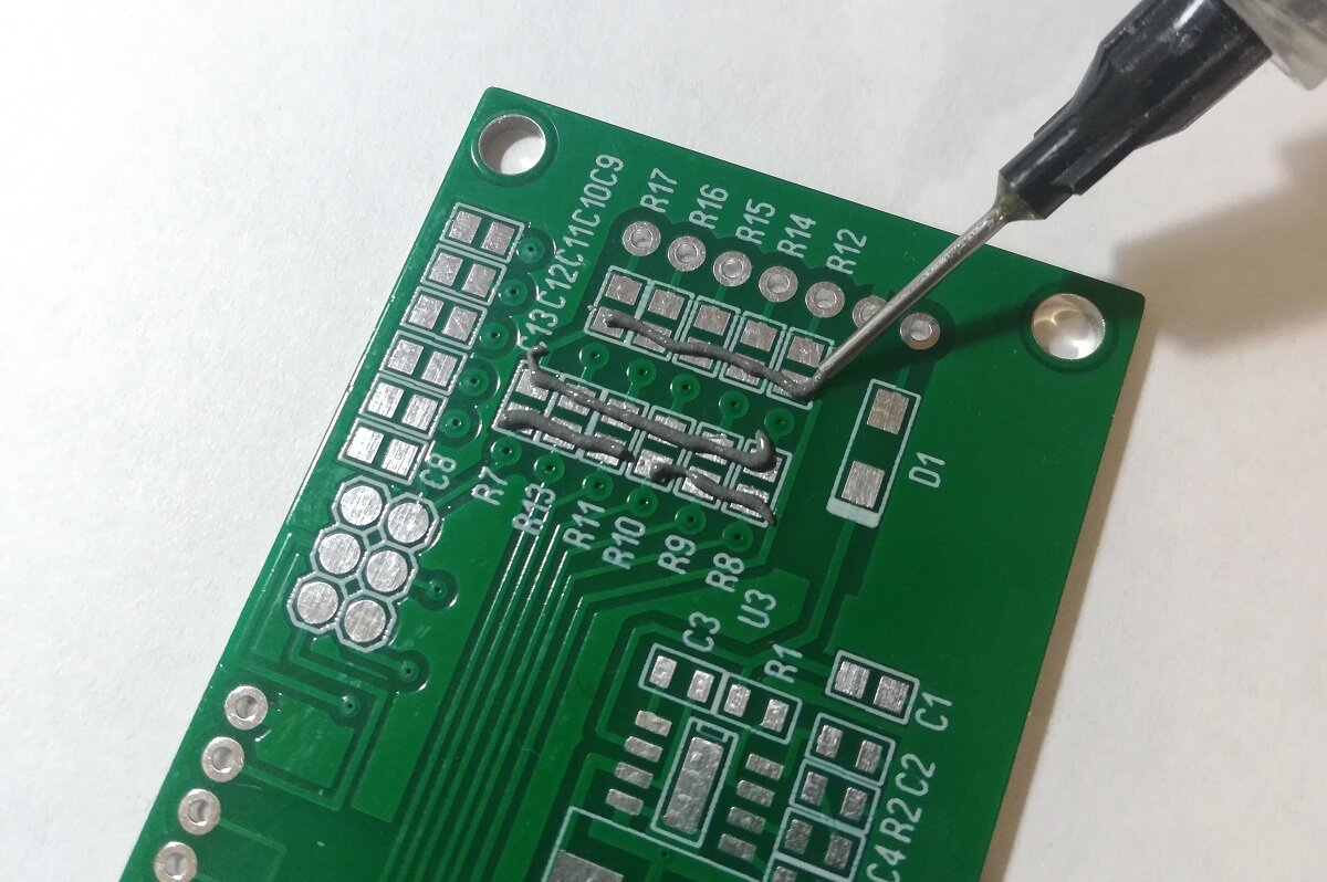 Нанесение паяльной пасты