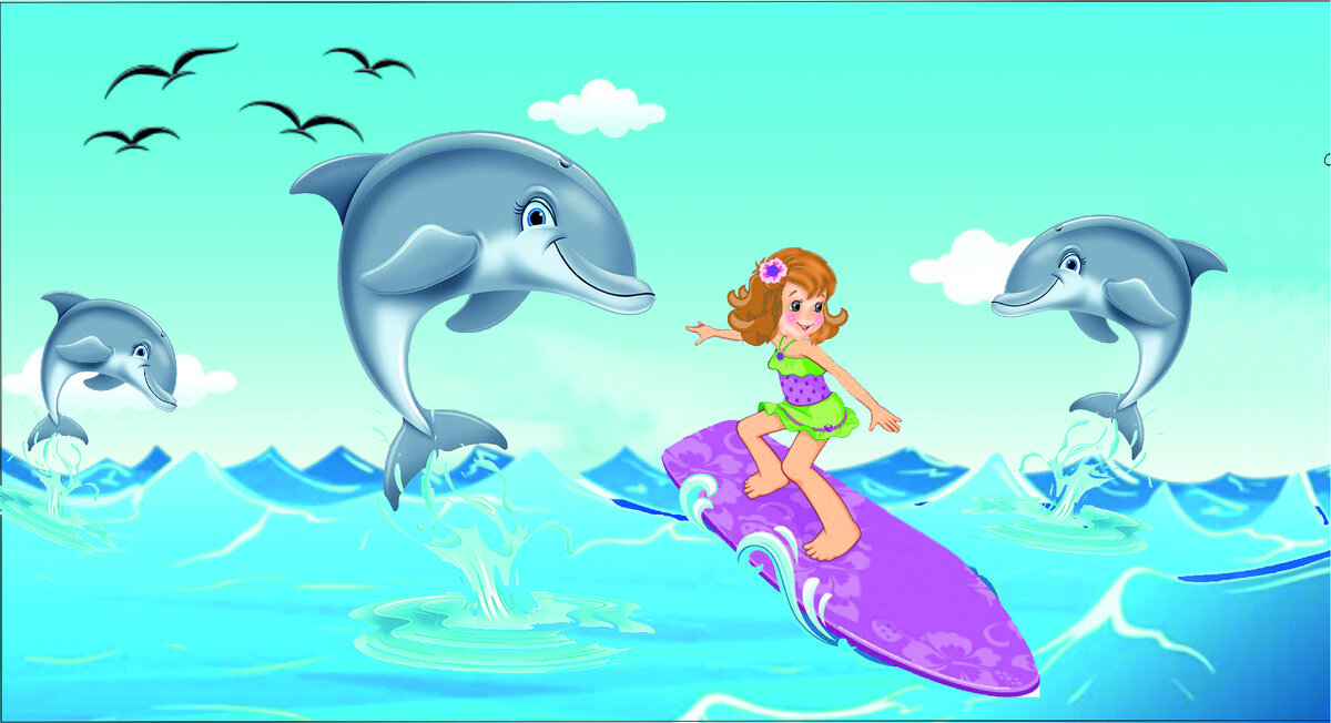 Ночью ей снилось море и дельфины
