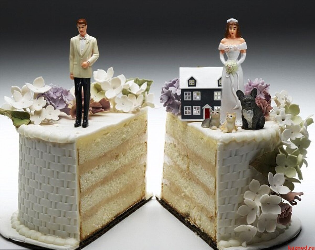 Свадебный торт разделённый