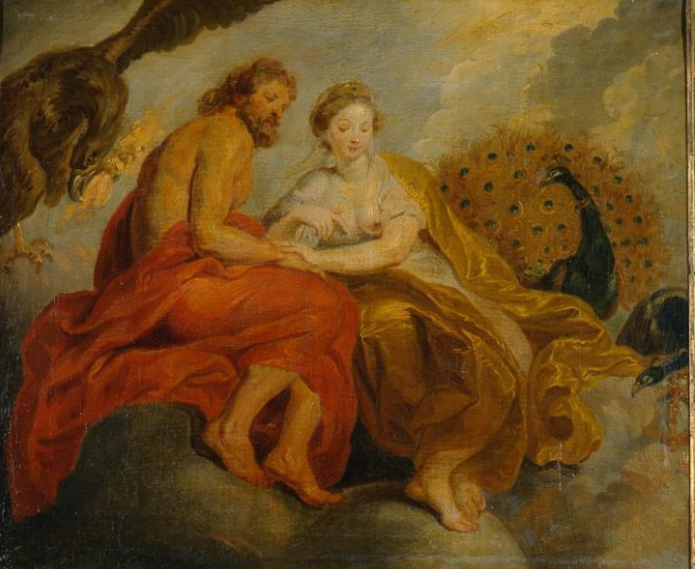 Петер Пауль Рубенс. Юпитер и Юнона (Зевс и Гера в римском варианте). XVIII век. Копия
