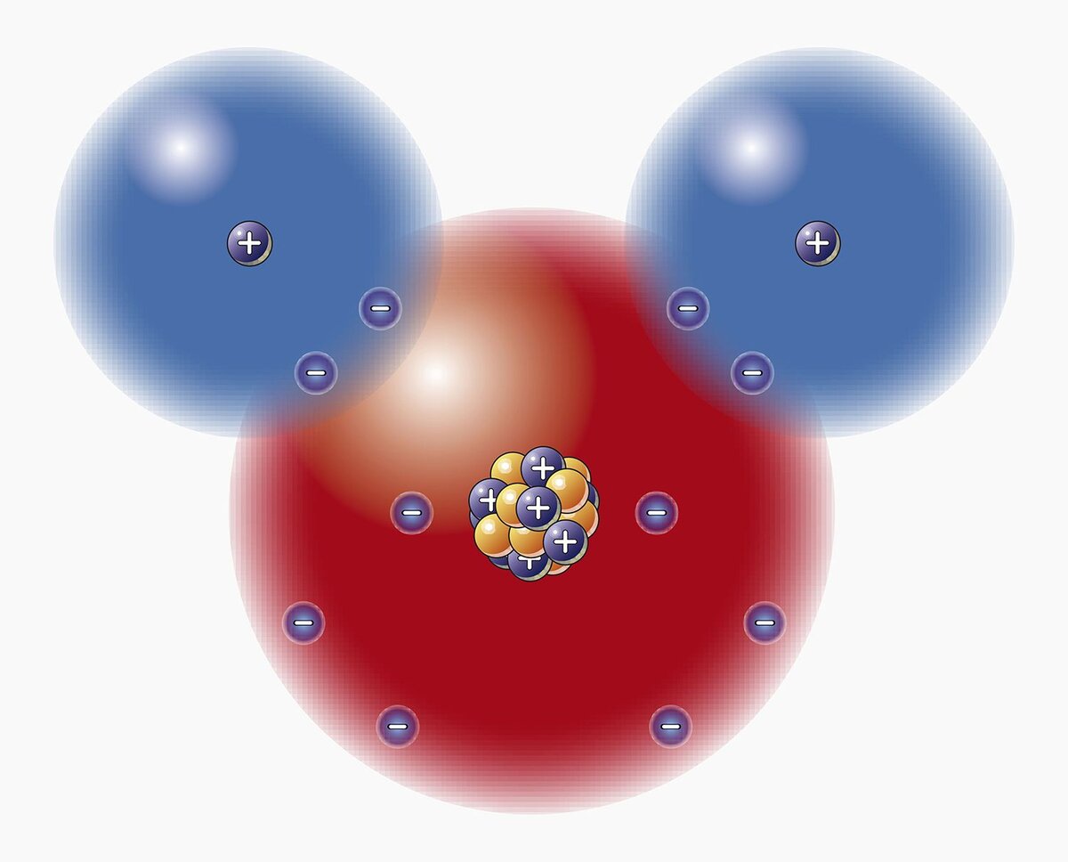 Рис. 1 Молекула воды H2O