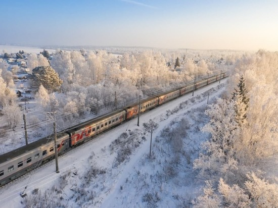 Туристический поезд "Зимняя сказка". Источник Московский комсомолец.
