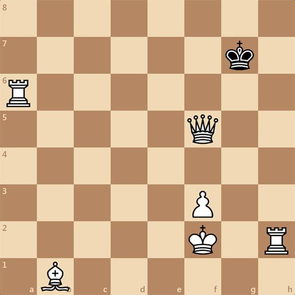 1. Мат в 1 ход, ход белых.