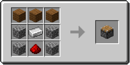 Рецепт крафта поршня в Майнкрафт