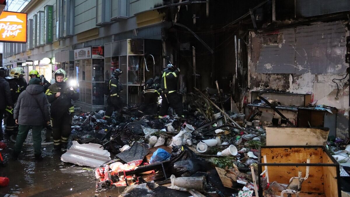    Ликвидация пожара в торговом центре "Елоховский пассаж" © АГН "Москва" / Мобильный репортер