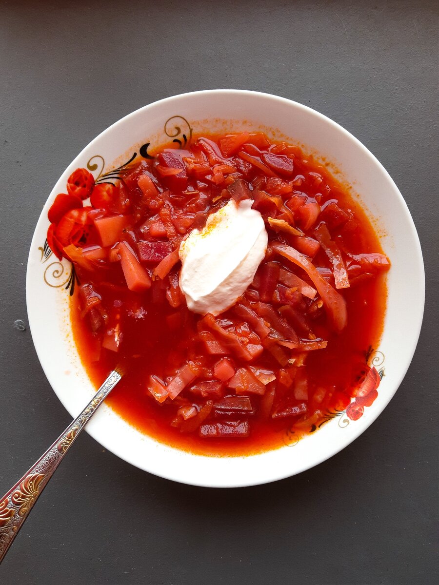 Готовый борщ 