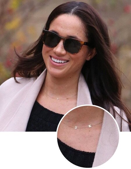 Цепочка с инициалами Меган и Гарри