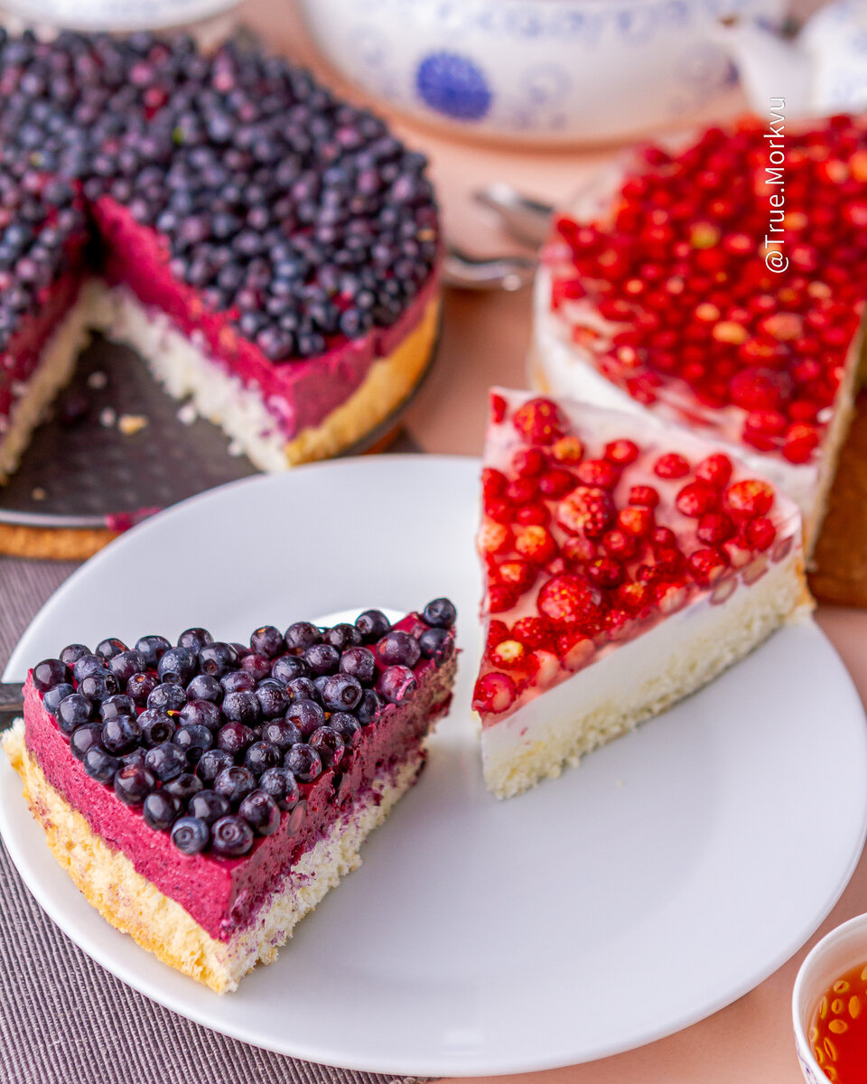 Йогуртовый тортик  с земляникой🍰