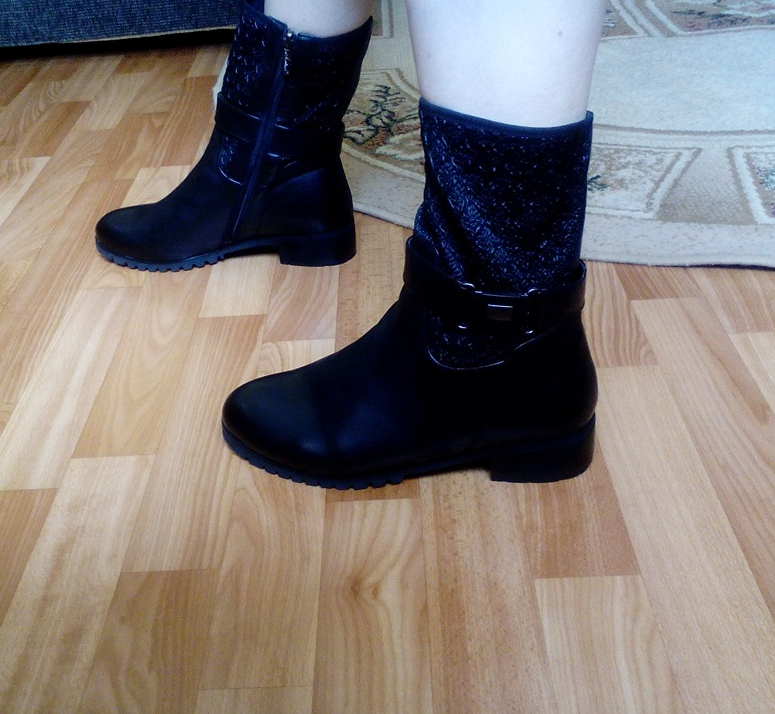 Удобные зимние сапожки