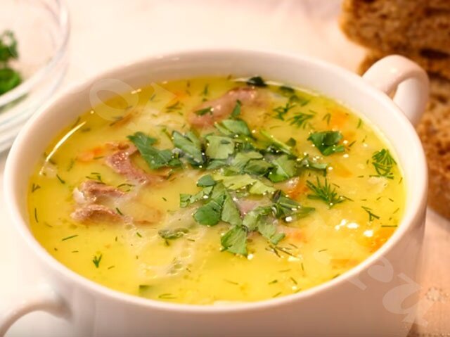 Французкий сырный суп