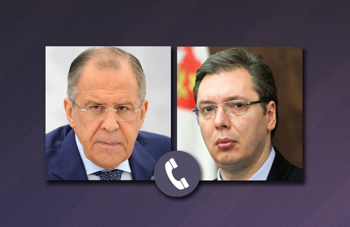 Глава МИД Сергей Лавров и Президент Сербии Александр Вучич