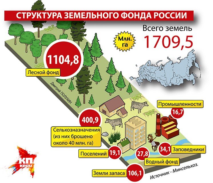Земли государственного лесного фонда карта