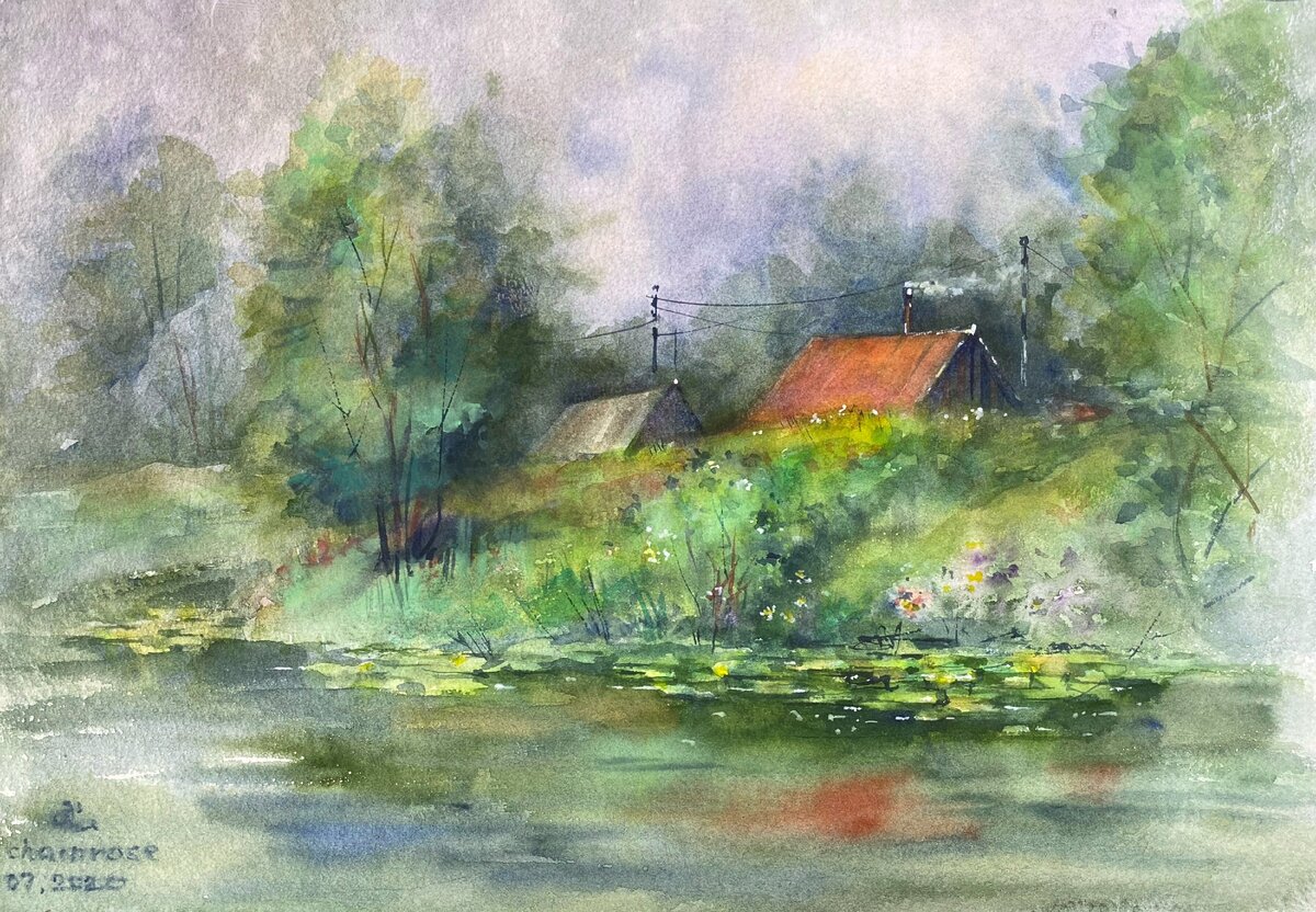 41х28см. Акварель.