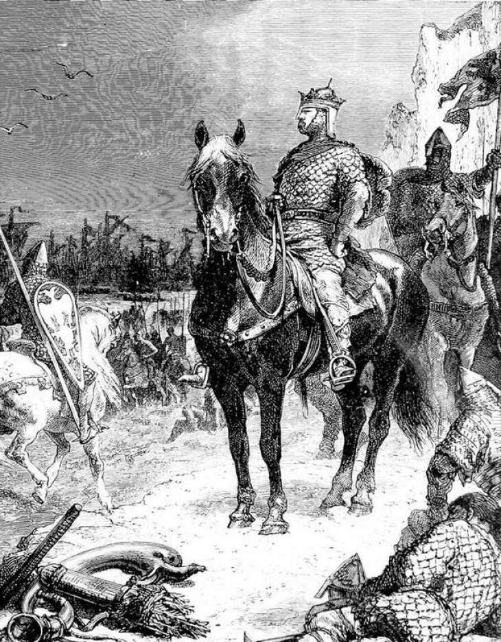 Вильгельм завоеватель. Гравюра.