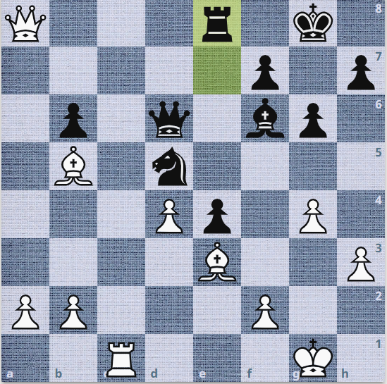 почему 34...Ле8, а не Крg7