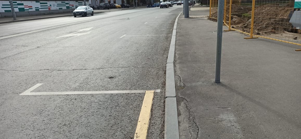 Разметка 1.1 на улицах Москвы