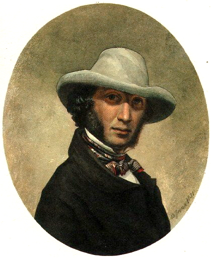 Пушкин - портрет неизвестного художника, написанный в 1831 году