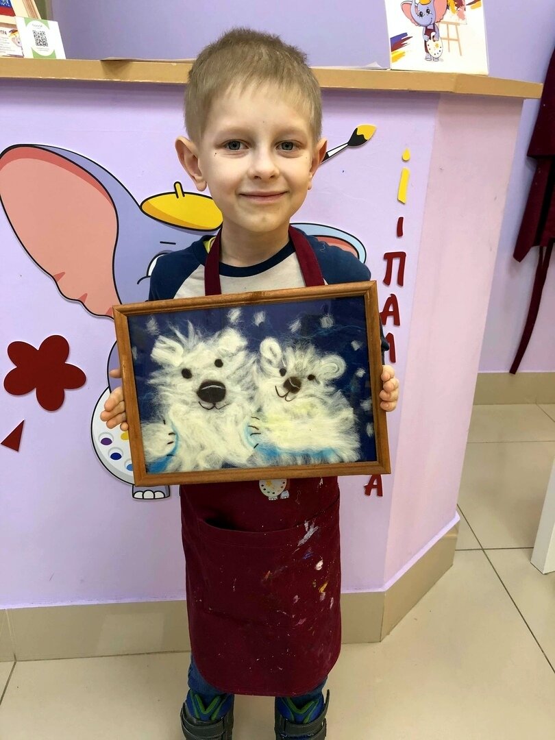 Живопись шерстью в I-Палитра 