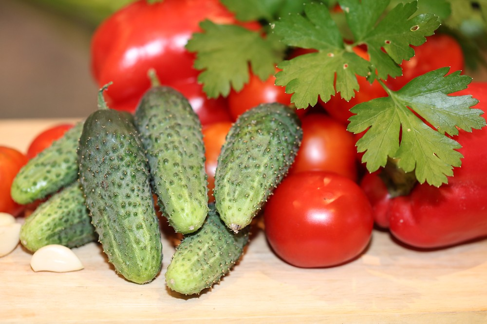 Свежие овощи