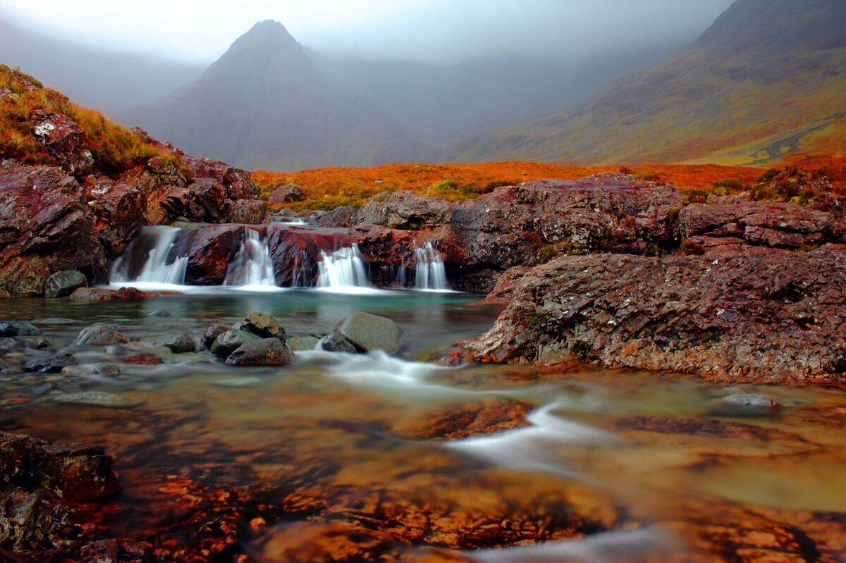 Сказочные бассейны на острове Скай, Шотландия