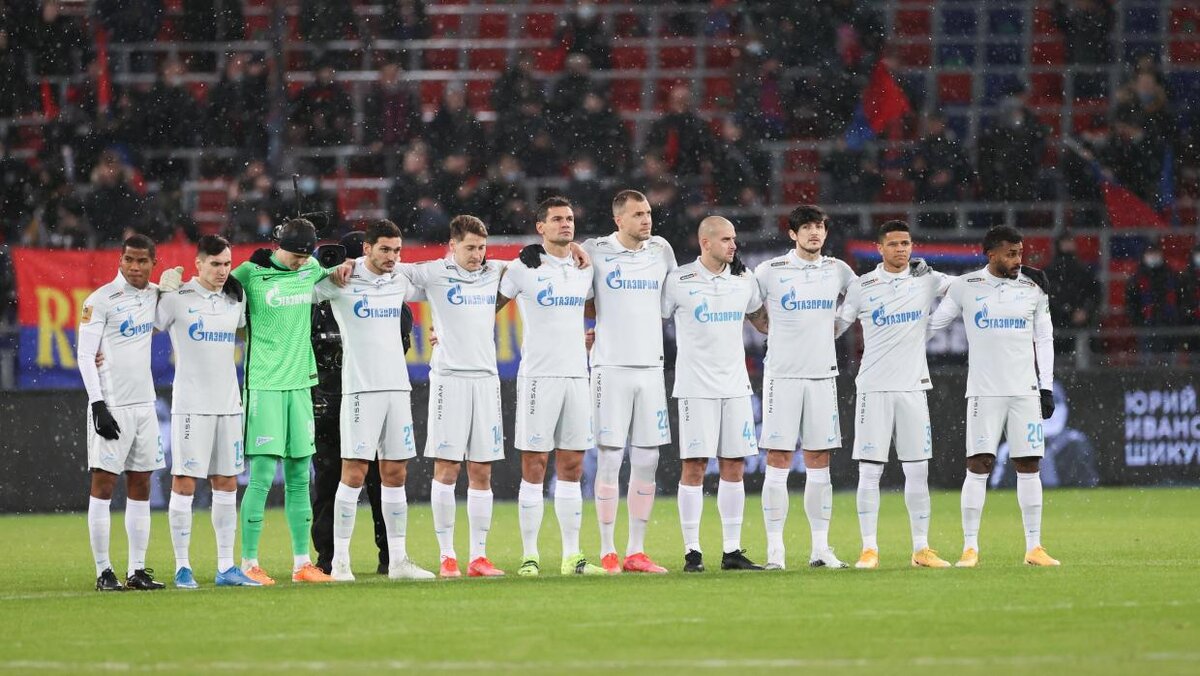 «Зенит» во вчерашнем матче против ЦСКА /twitter/@zenit_spb