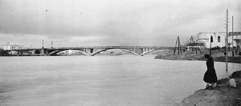 1956 год. Подъем воды на Двине в Витебске. Фото К.В. Дурихина