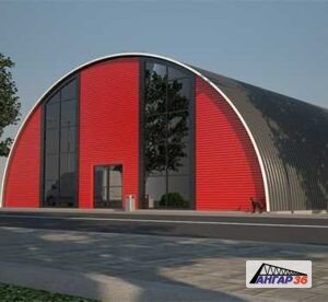 Для строительства используются стальные штрипсы , которые поставляют в рулонах на место монтажа будущего ангара. Производство стальных арок ведется на строительной площадке, с помощью автоматизированных комплексов, для установки используют краны. Сложным этапом монтажа является соединение арок в блоки, поэтому специалисты Ангар 36 выбрали надежную технологию фальцевого соединения. Результатом становится герметичный и прочный шов, который не боится коррозии, облома метизов и прочих разрушений.