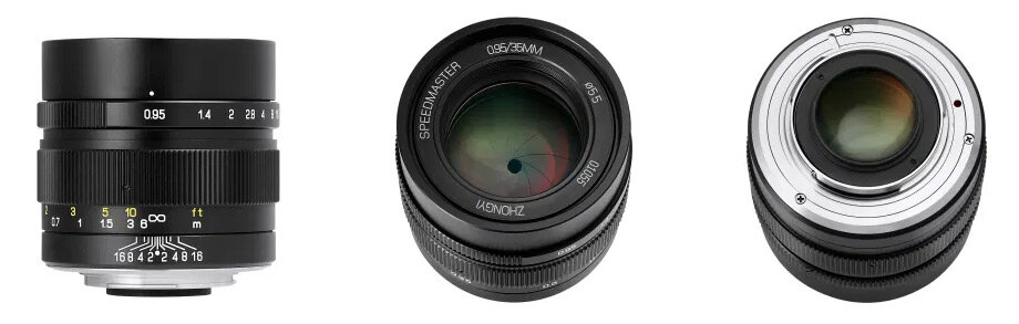 Speedmaster 35mm F0.95 Mark II в чёрном дизайне