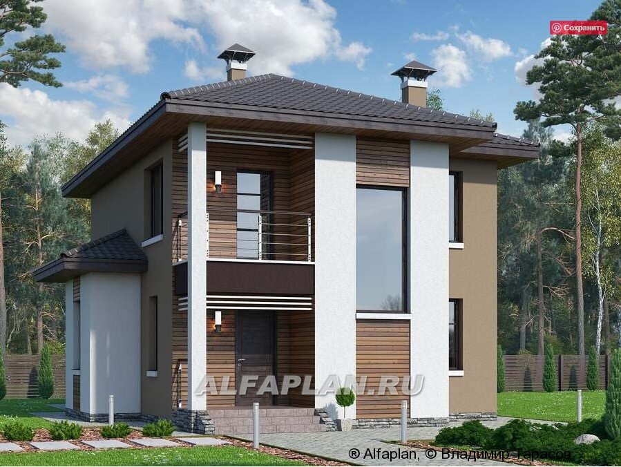 НА СЛАЙД ШОУ 2 ФОТО: проект загородного дома 589А "Рациональ"             
© Владимир Тарасов 