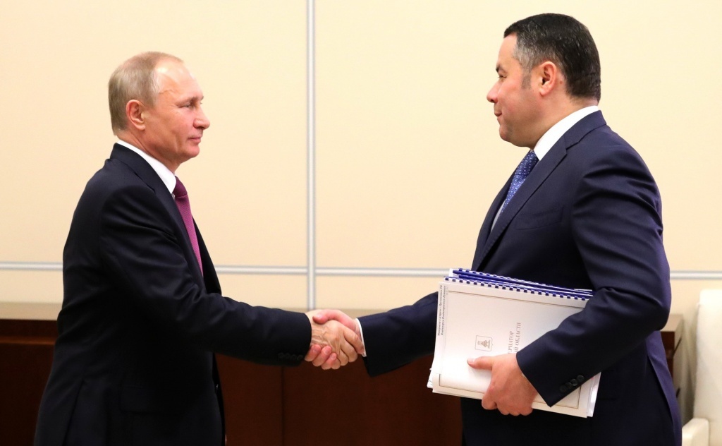 Тверской губернатор Игорь Руденя сегодня встретится с Путиным