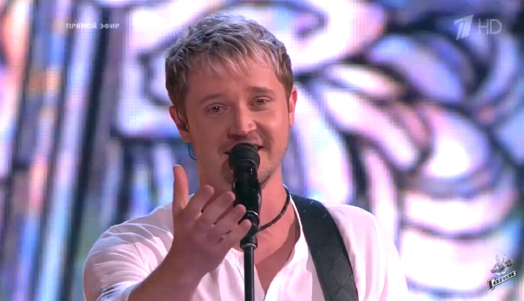 Скрин сделан автором из ролика шоу Голос 