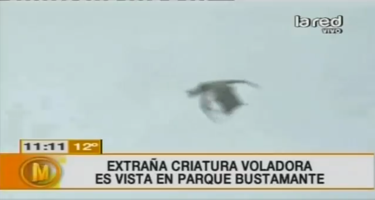 Летящий монстр в небе над Сантьяго-де-Чили