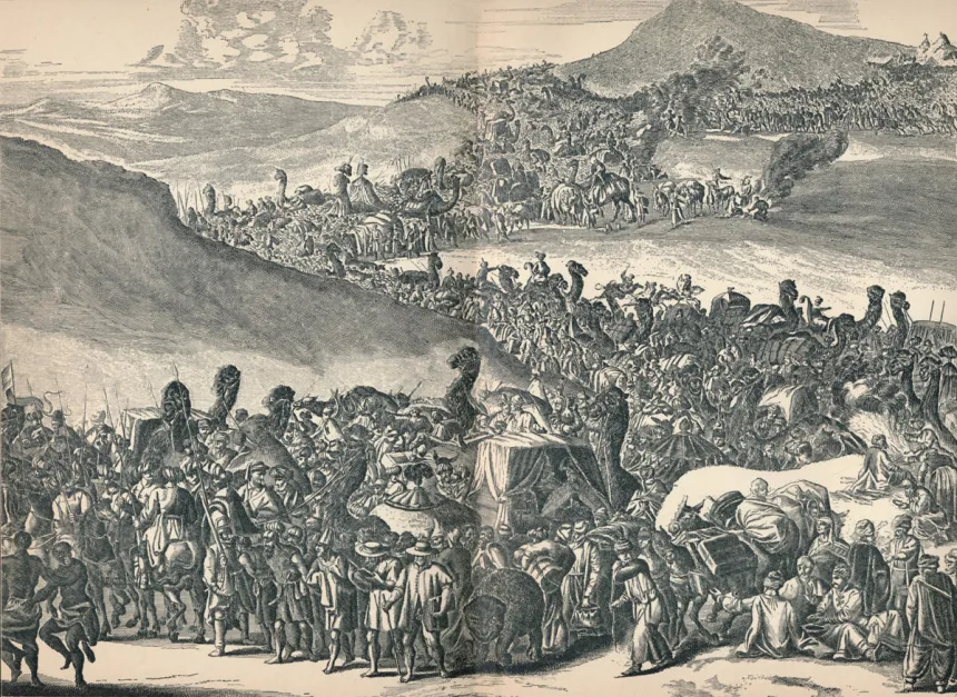 Манса Муса на пути в Мекку.