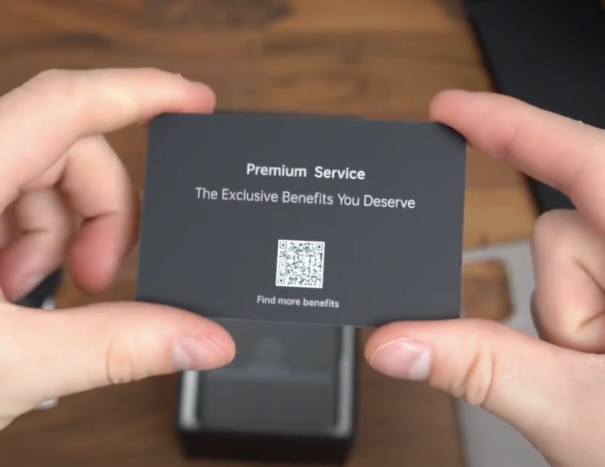 Пластиковая карточка с QR-кодом