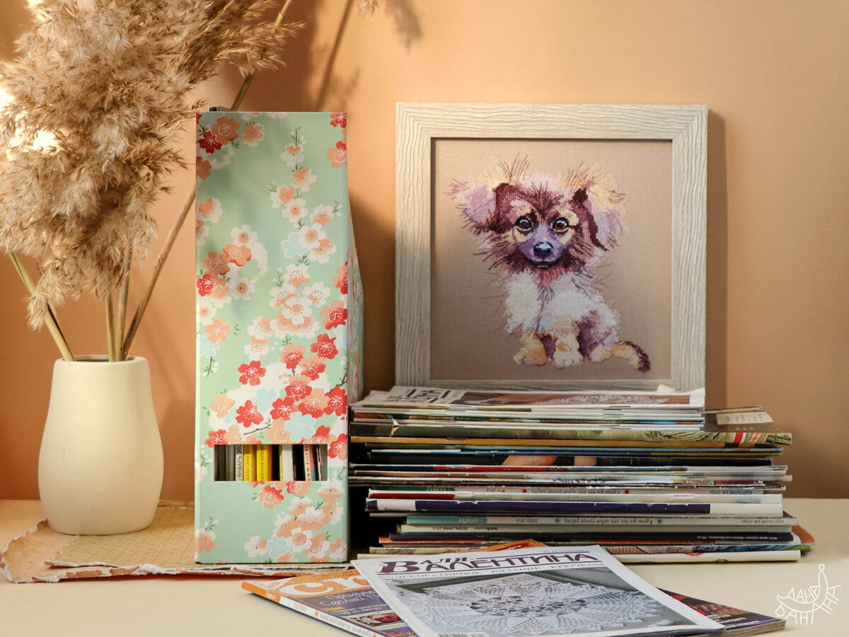 Журнально-вышивальный натюрморт в качестве иллюстрации к пространным рассуждениям 📚