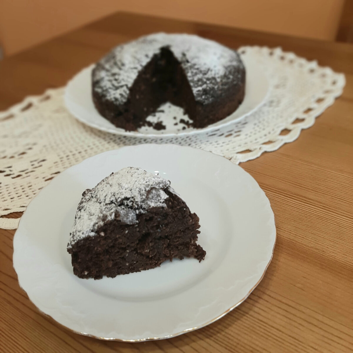 Постный шоколадный пирог "Крейзи кейк"