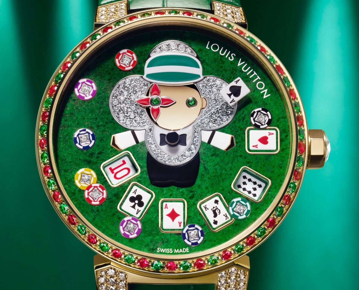 Один из героев сегодняшней публикации - интереснейшие LV Tambour Slim VIvienne Jumping Hours