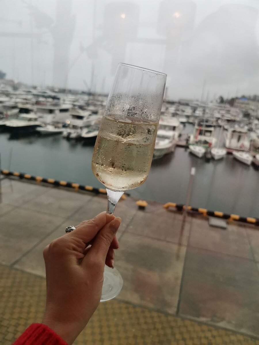 Вид на яхты из ресторана «Дельфин и русалка» даже в пасмурную погоду вдохновляет