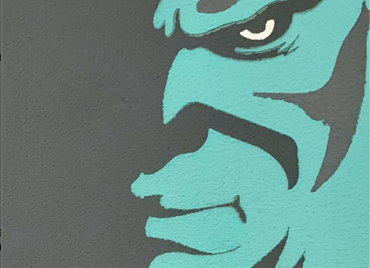 Простое решение для стен в детской. Любимые герои на стене.