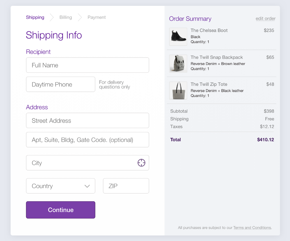 Макет дизайна