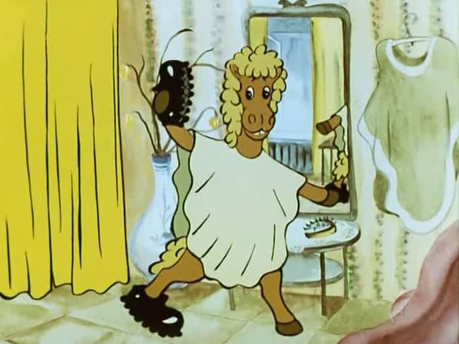 Кадр из фильма "Глупая лошадь" взят для иллюстрации из Яндекс Картинки. 