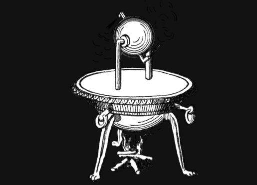 Иллюстрация эолипиля Герона