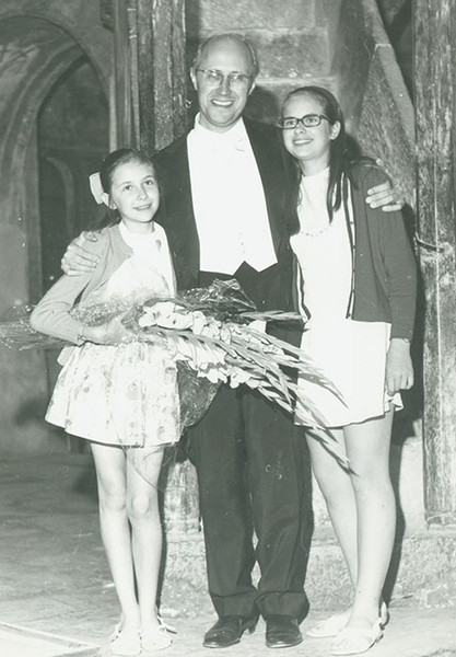 Мстислав Ростропович с дочерьми