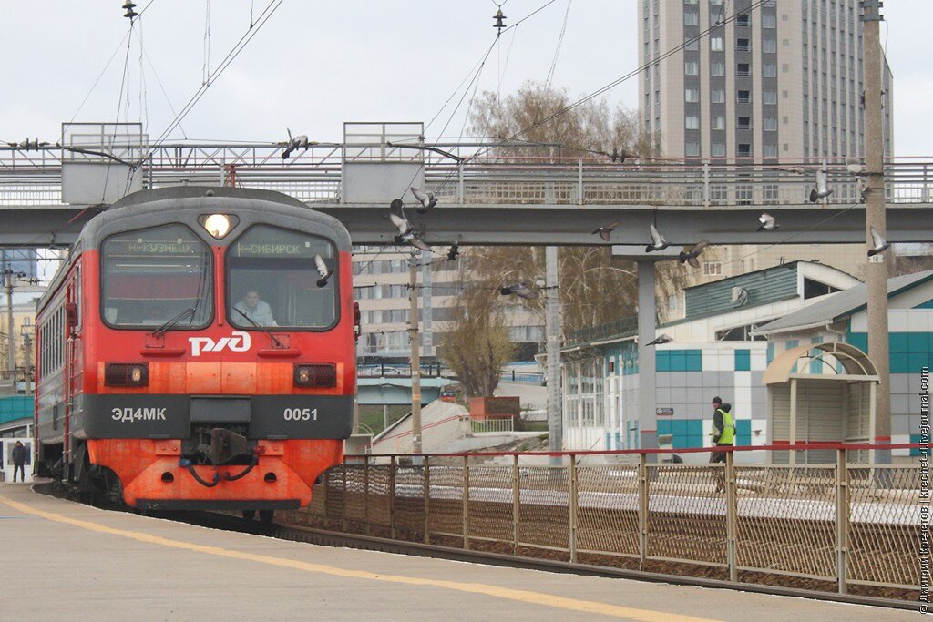 Ускоренный электропоезд №857/858 Новосибирск - Новокузнецк - единственный оставшийся у ППК.
