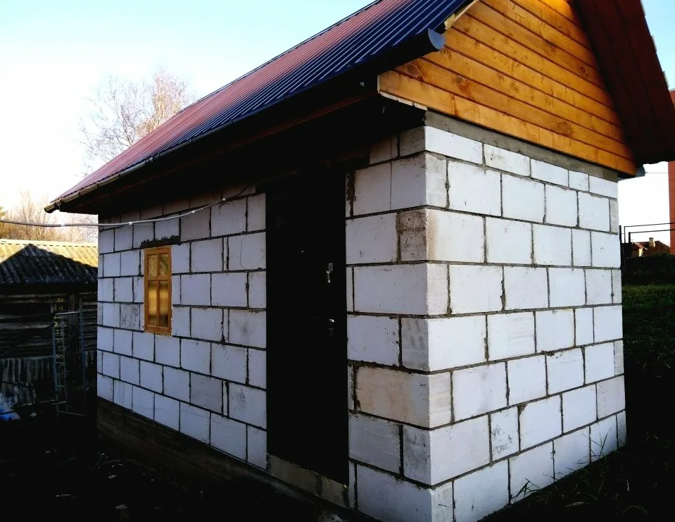 Баня из блоков фото цена